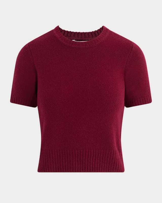 The Steph Shrunken Short-Sleeve Sweater